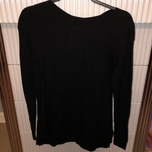 Black sweater blouse